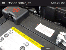 Tablet Screenshot of morcobattery.com